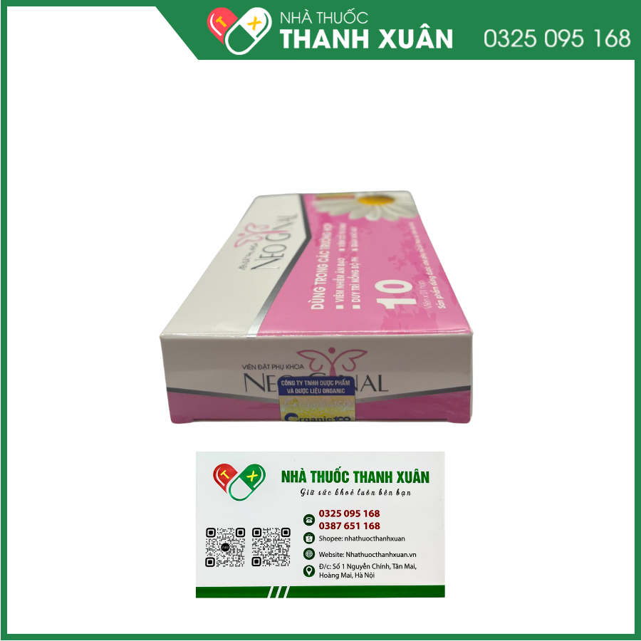 Viên Đặt Phụ Khoa NEO GYNAL hỗ trợ điều trị viêm nhiễm âm đạo, viêm cổ tử cung